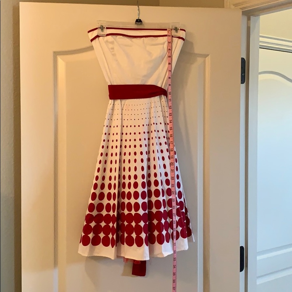 White and Red 50s style dress
